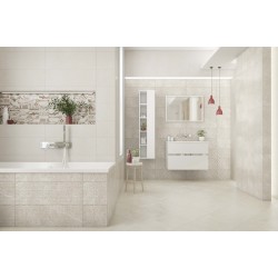 Πλακάκι Μπάνιου Sensi Light Beige Decor Structure 25,5X75,5CM